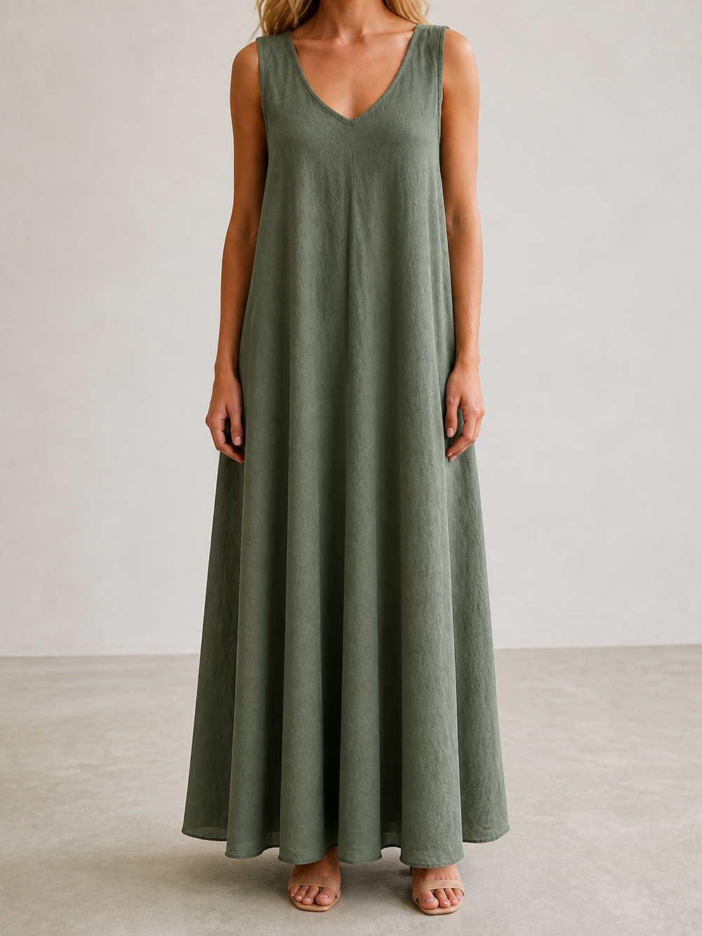 Vestido maxi verde — Koketa