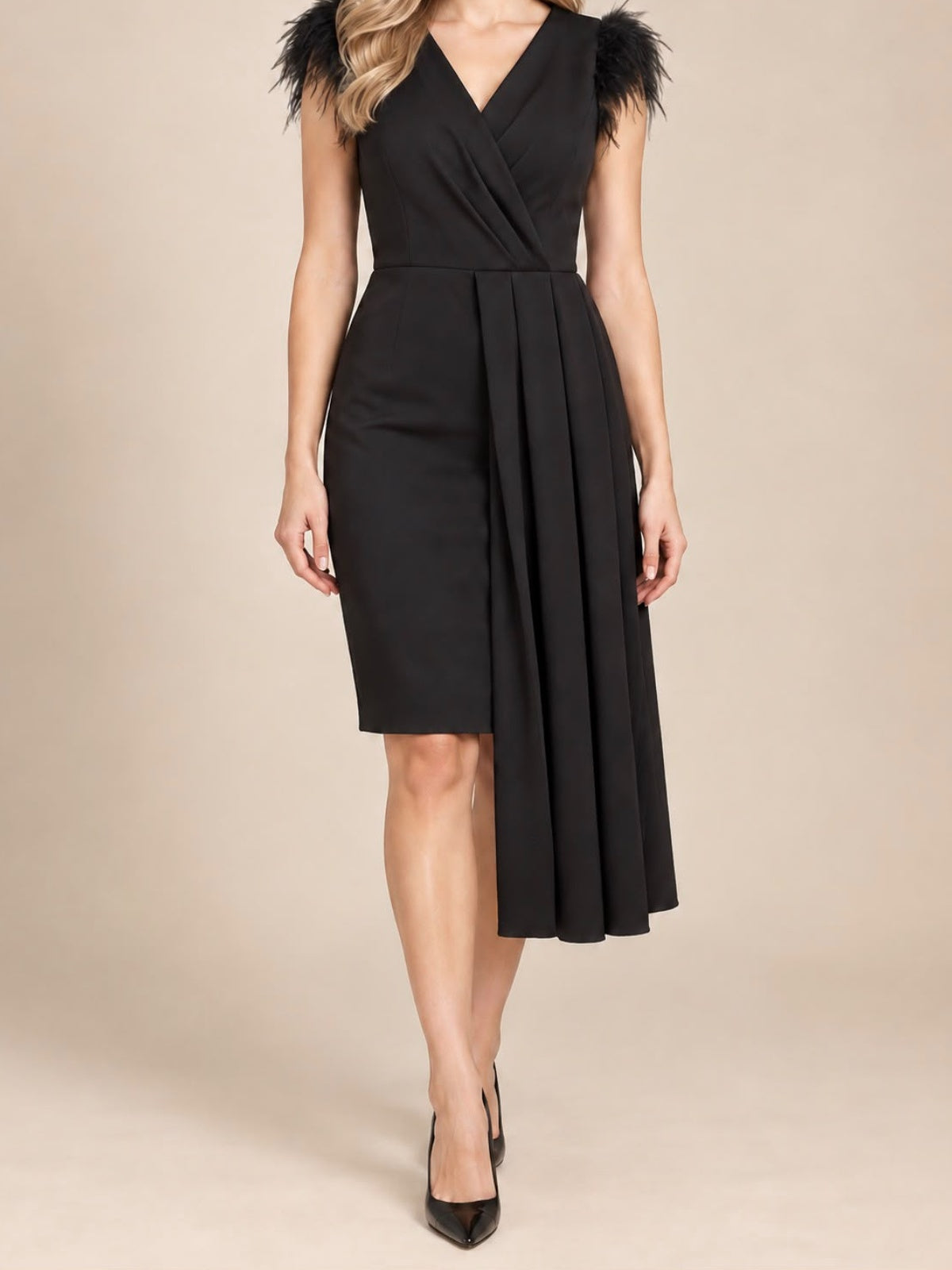 Vestido Pluma Manga — vista 1